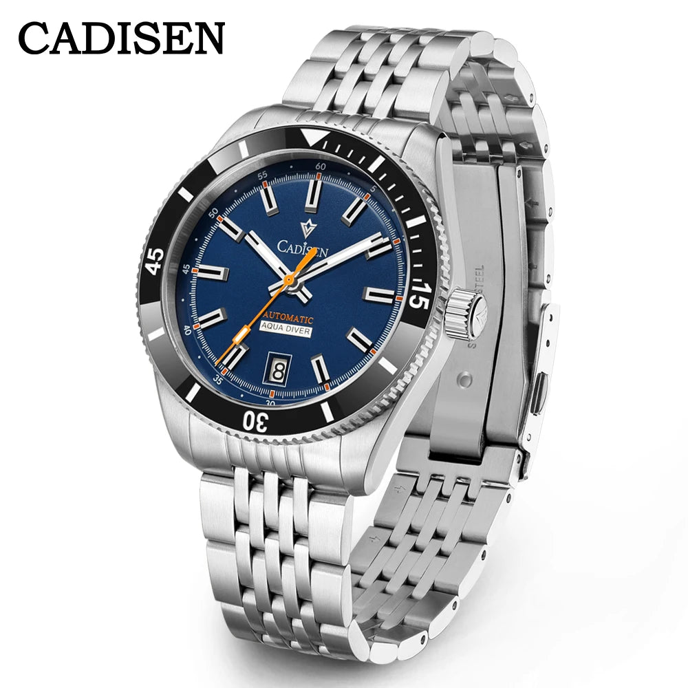 NEW 2025 CADISEN Mens Watches Mechanical Wristwatch For Men Automatic Watch Men Japan 8215 Ceramic Bezel 10Bar Waterproof Clock