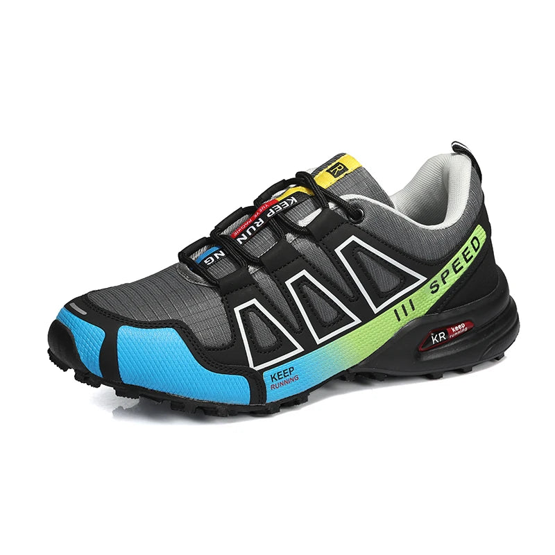 Herenwandelschoenen voor alle terreinen – outdoor sportschoenen van ademend mesh, antislip en slijtvast, voor wandelen en fietsen outdoor