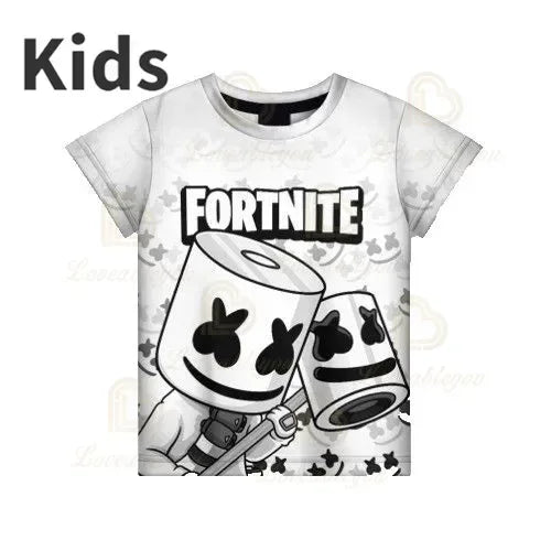 Red Jade Fortnite Anime Battle Royale 3D T-Shirt for Men Women Kids - Pelly T-Shirt Birthday Gift for Girls And Boys