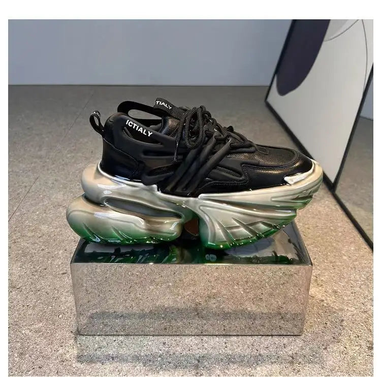 2026 Original Brand Couples Fashion Thick Bottom Sport And Leisure Shoe Designer Height Increase Anti Slip Outdoor Walking Shoe