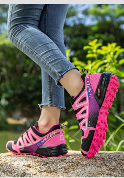 Women's Hiking Shoes Waterproof Outdoor Sports Shoes Women's Walking Travel Sports Shoes Bicycle Sports Shoes Running Shoes