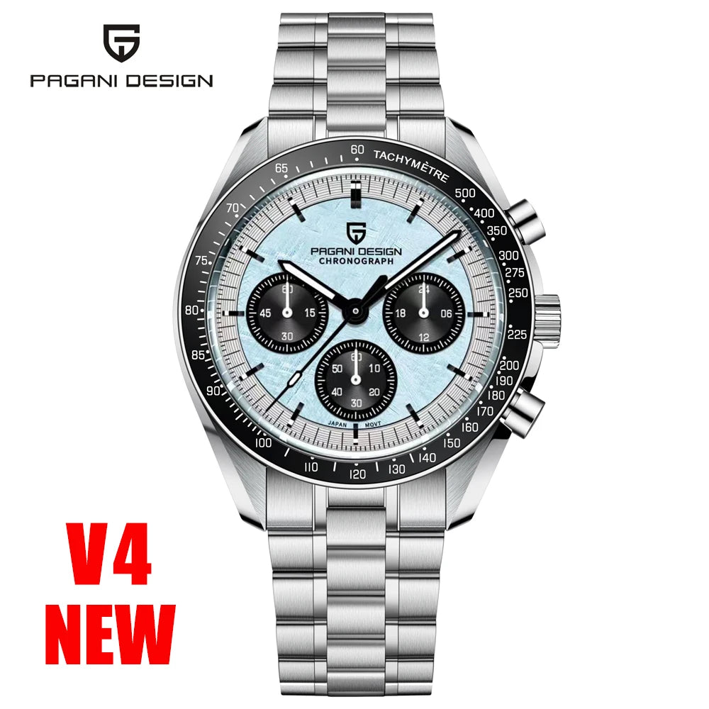 2026 New PAGANI DESIGN Mens Watches Quartz Speed Sports Chronograph Watch For Men Waterproof Luminous AR Sapphire Man Gift Clock