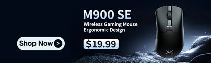 Delux M900PRO ultralet version trådløs gamingmus ergonomisk 1K/8K polling rate 50g PAW3395 til højre stor hånd PC-gamer