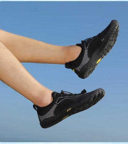 36-48# Gym Footwear Unisex Seaside Aqua Shoes Couples Vacation Beach Game Wading Shoes Men Squat Fitness Shoes Women Yoga Shoes