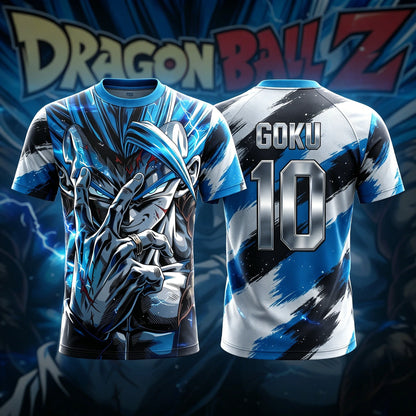 2026 New Adult Men's Dragon Ball NO.10/7 Goku 3D Printed Football Jersey T-Shirt Kids Anime T-Shirt Special Football Jersey Y2k