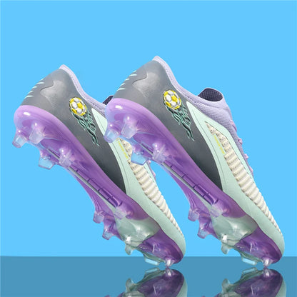 Neue Fußballschuhe für Herren, rutschfeste Fußballschuhe für Erwachsene, Outdoor-Sportschuhe für Jungen, lange Stollen, atmungsaktive und bequeme Trainings- und Wettkampf-Cleats