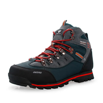 Lynjacye Mid-Cut 2025 New Waterproof Hiking Boots Training Shoes Men Sports Outdoor Non-Slip Woodland Hunting Work Shoes