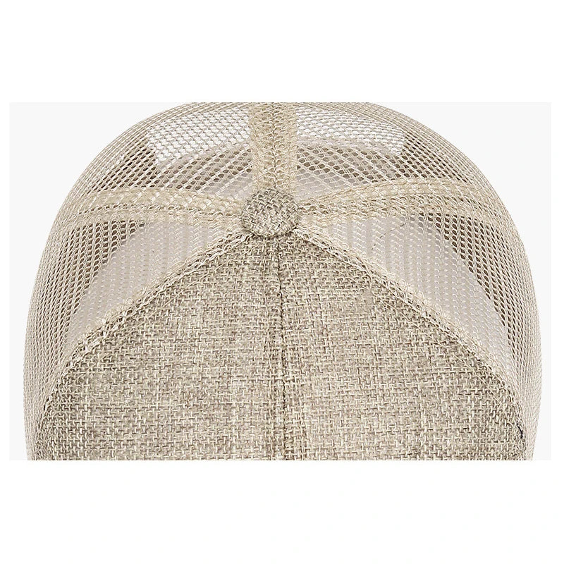 New Fashion Outdoor Sport Baseball Cap Casual Snapback Hats linen mesh fabric embroidery Suitable for spring  summer and autumn