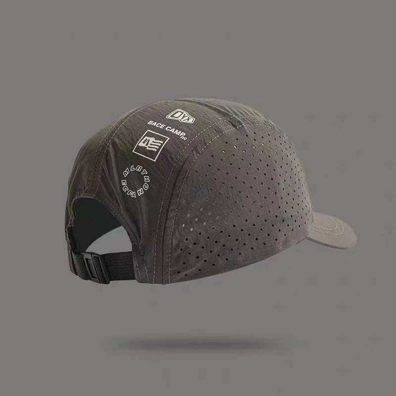 Summer lightweight cool and comfortable double-sided breathable mesh printed letter pattern quick-drying baseball cap