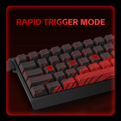 Tastiera meccanica FGG MADLIONS MAD 60/68 Pro con switch magnetici, cablata, 68% gaming, Rapid Trigger, RGB, tastiere custom