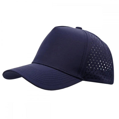 1PC New Five-ply laser perforated quick-drying cap breathable sports visor cap summer waterproof perforated truck baseball cap