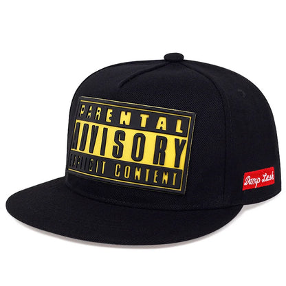 Tide Brand Flat Edge Baseball Cap Couple ADV Hat Korean Version Trend Offset Printing Street Hat Sun Protection Letter Hat