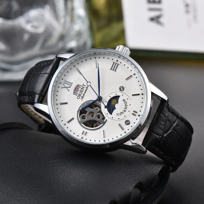 118A StoreOrient Series Sports Sun, Moon, and Stars Skeleton Mechanical Men's Sports Watch Full Functionality World Time