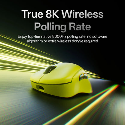 Mouse gaming wireless Rapoo VT3S /VT3S MAX GEN-2, rată de polling wireless True 8K, ultra-ușor, 49g, autonomie a bateriei de până la 750Hr