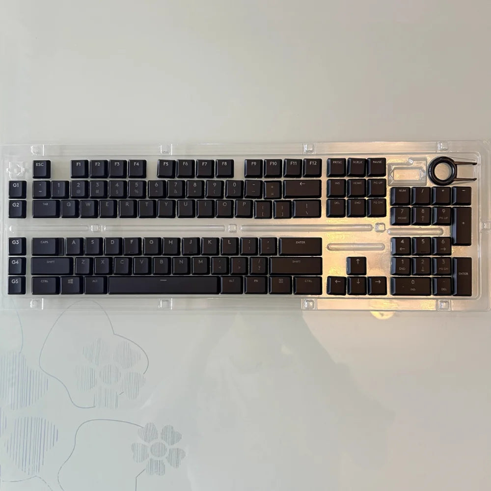 Tecla texturizada antideslizante transparente retroiluminada G915 913 TKL G815 G813, compatible con teclado mecánico Logitech