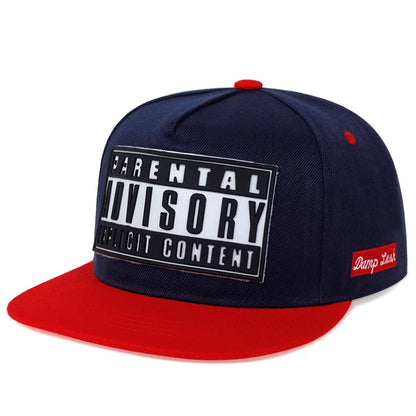 Tide Brand Flat Edge Baseball Cap Couple ADV Hat Korean Version Trend Offset Printing Street Hat Sun Protection Letter Hat