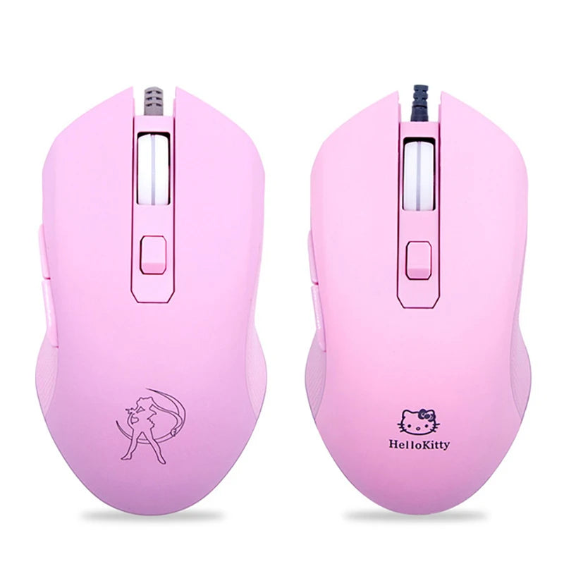 UTHAI DB49 Wired luminous pink mouse 1600 (dpi) computer accessories peripheral cute girl girl gaming mouse