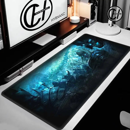 World of Warcraft Lich King Mouse Pad PC HD Anime Gaming Accessories Keyboard Mousepad Laptop XXL Game Cabinet Desk Mat Carpet