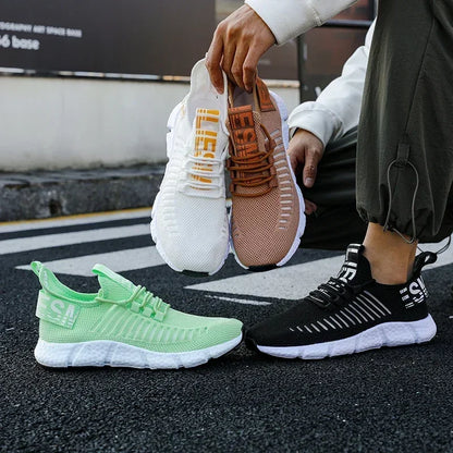 Summer Men Sneakers Lightweight Breathable Mesh Outdoor Casual Shoes Fashionable Tennis Training Shoes Men's Shoes Free Shipping