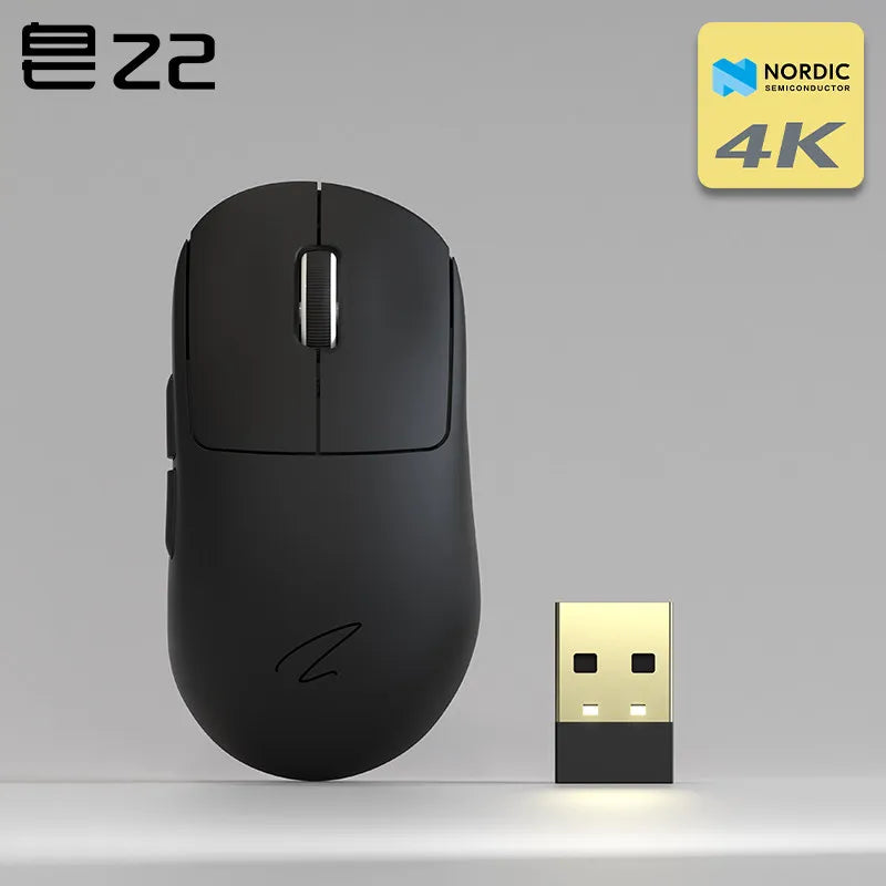Zaopin Z2 Wireless Mouse 3 Mode Paw3395 4k Return Lightweight ESports Mouse Custom Computer Gaming PC Gamer Accessory Mice Gifts