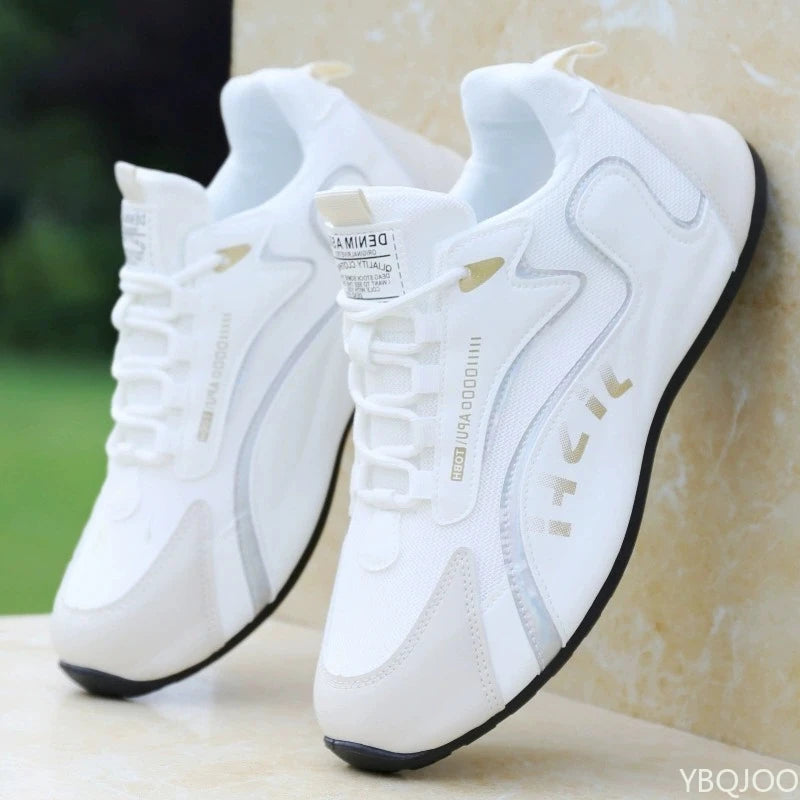 Sapatos de homem de tamanho grande, novidade de outono, respiráveis, casuais, confortáveis, versáteis, leves e planos, para desporto