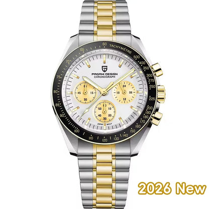 2026 New PAGANI DESIGN Mens Watches Quartz Speed Sports Chronograph Watch For Men Waterproof Luminous AR Sapphire Man Gift Clock