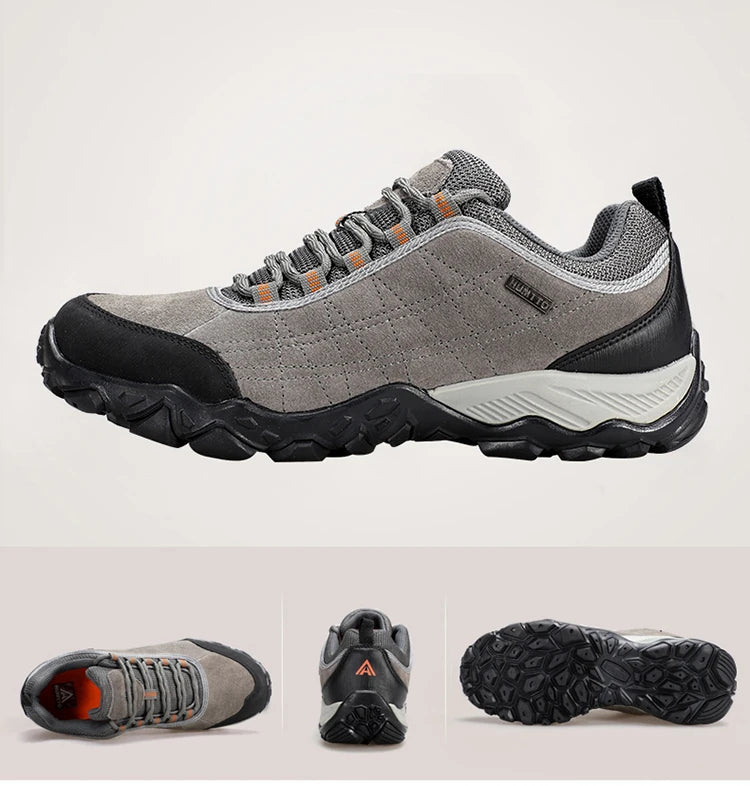 HUMTTO Sapatilhas de Caminhada para Homem, Designer de Luxo, Inverno, Escalada e Trekking, para Homem, em Pele, Outdoor, Desporto e Trabalho, 110282A