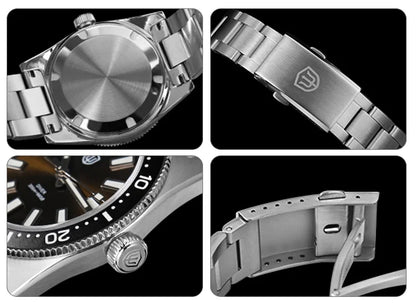 Watchdives Wd1965 V2 Fashion Quartz Wristwatches Vh31 Sapphire Man Watches Luxury Stainless Steel 200M Waterproof Diver Watch