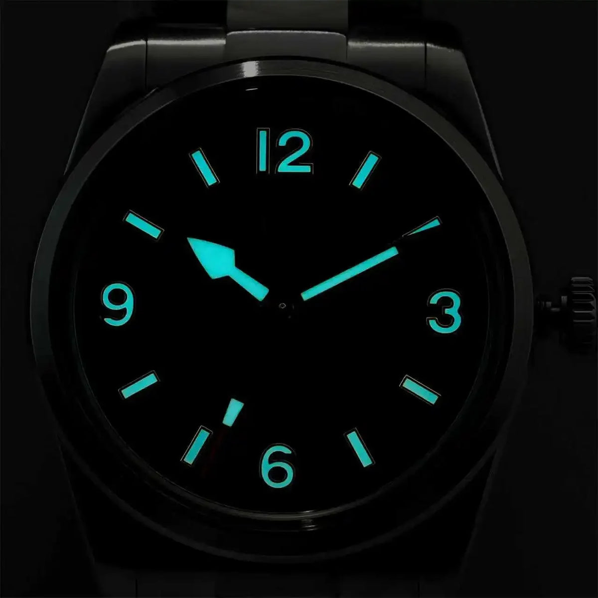 Montre à quartz pour homme Watchdives WD1960S V2, style vintage, cadran crème, 36 mm, mouvement VH31 à trotteuse fluide, verre saphir bombé, étanche 10 ATM, aiguilles luminescentes, boîtier en acier inoxydable