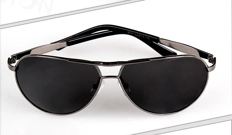 Classic Polarized Pilot Sunglasses For Male Driving Black Sun Glasses Men's Vintage Eyewear Gafas De Sol 8955