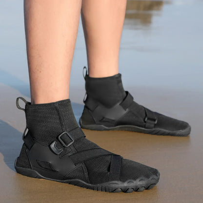 Zapatillas deportivas de exterior para senderismo y vadeo, unisex, para natación, calzado acuático de caña alta barefoot, zapatos aqua para playa, fitness, buceo y surf