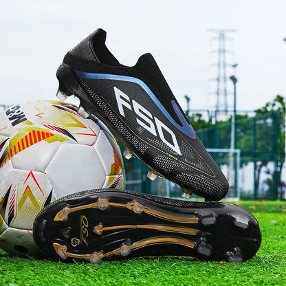 Nouvelles Chaussures de Football pour Hommes et Garçons, Antidérapantes, à Crampons pour Gazon, Haute Qualité, pour Matchs en Extérieur, Montantes et Légères, Très Vendues