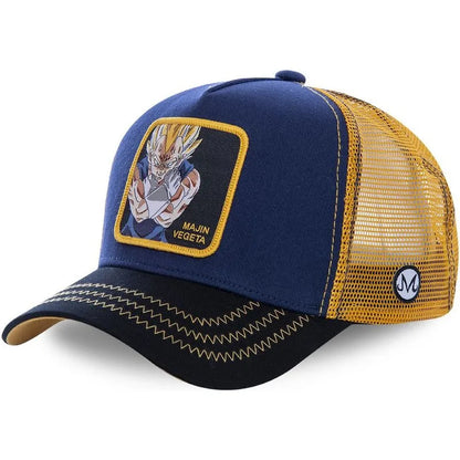 Dragon Ball Styles Anime Son Goku Bomuld Ny baseballkasket til mænd og kvinder Hip Hop Far Justerbar mesh-kasket Trucker-kasket