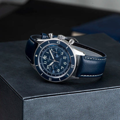 Sugess Pilot Watch Handwind Chronograph Mechanical Wristwatches Luminous Skeleton Men Watches Crystal Sapphire Leather New 2022