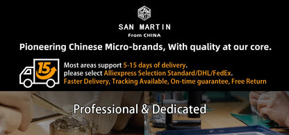 San Martin 2025 Men's Watches Retro NH34 GMT Sandwich Dial 40mm Bidirectional Sapphire Bezel Luxury Sports Watch 20Bar SN0134