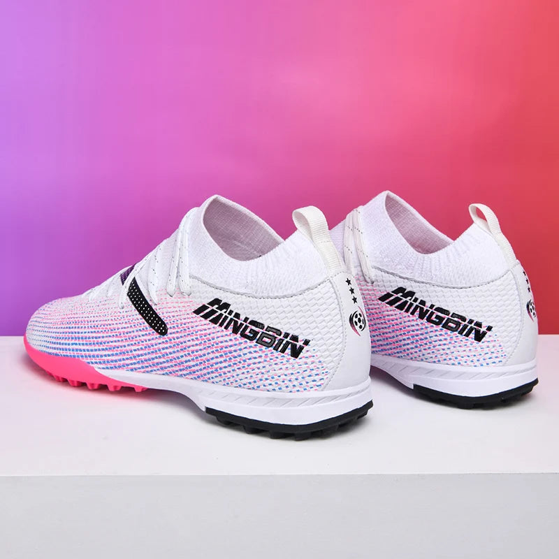 Botas de fútbol de césped profesionales para hombre, botines de fútbol con malla transpirable, zapatillas de fútbol juveniles antideslizantes, sneakers masculinas Society Chuteira