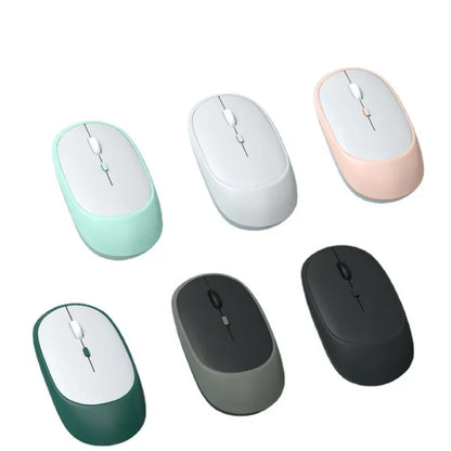 Lenovo draadloze muis USB-oplaadbaar ergonomisch met instelbare DPI voor kantoor, stil, 2.4G Bluetooth optische elektrische muis voor gaming en kantoor