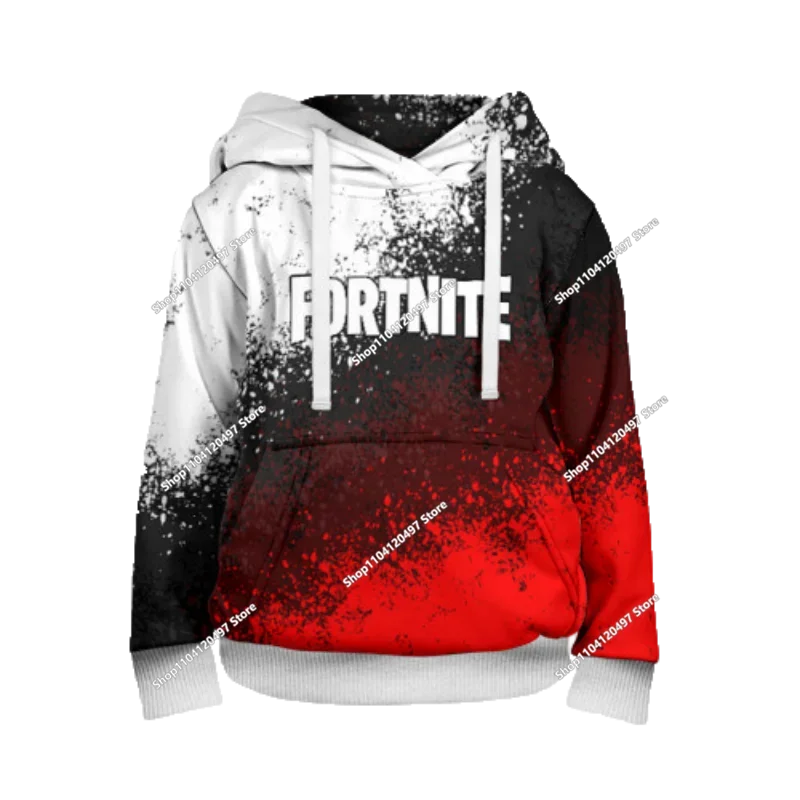 2025 uusi Fortnite 3D -painettu unisex-huppari, rento takki, pelioheistuote, cosplay, lastenvaatteet, lahjat
