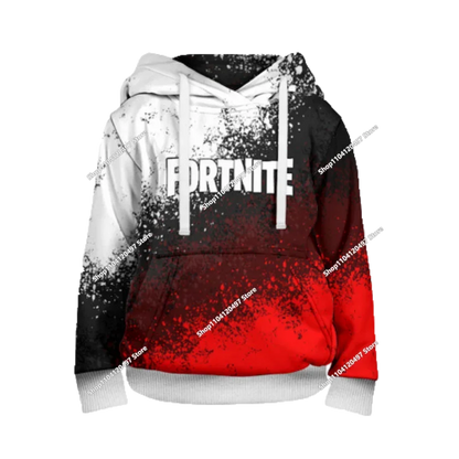 2025 uusi Fortnite 3D -painettu unisex-huppari, rento takki, pelioheistuote, cosplay, lastenvaatteet, lahjat