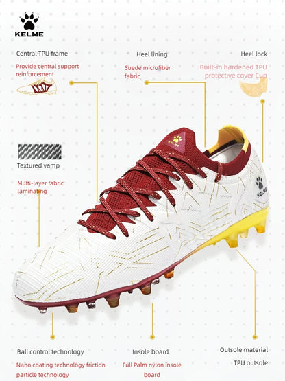 KELME Fotbalové kopačky pro dospělé Pánské Disease Electric 3.0 Krátké hroty Fotbalové boty Dětské MG Professional Zápasové tréninkové boty