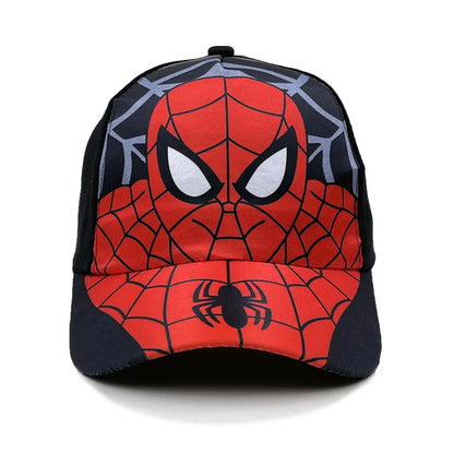 Marvel Spider-Man anime-figur baseballkasket, børnekasket med skygge, bomuld og polyester, hovedbeklædning til alle årstider, solbeskyttelse, gaver