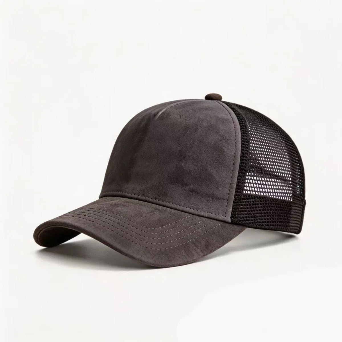 Summer Mesh Baseball Cap Women Men Solid Suede Cap Patch Snapback Hat Casual Breathable Unisex Street Hip Hop Trucker Caps