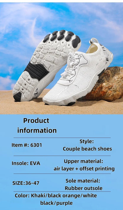 Sapatos Barefoot para Homem e Mulher, Calçado de Praia Outdoor de Secagem Rápida e Antiderrapante, Sapatos para Desportos Aquáticos e Fitness Indoor, Calçado Desportivo