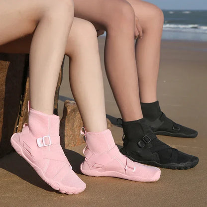 Zapatillas deportivas de exterior para senderismo y vadeo, unisex, para natación, calzado acuático de caña alta barefoot, zapatos aqua para playa, fitness, buceo y surf