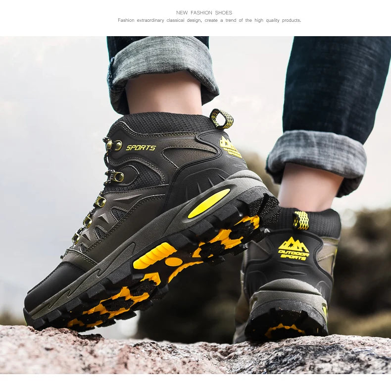 Waterdichte wandelschoenen voor buiten, voor heren en dames, voor de lente en herfst, slijtvaste bergsportschoenen, jachtsportschoenen