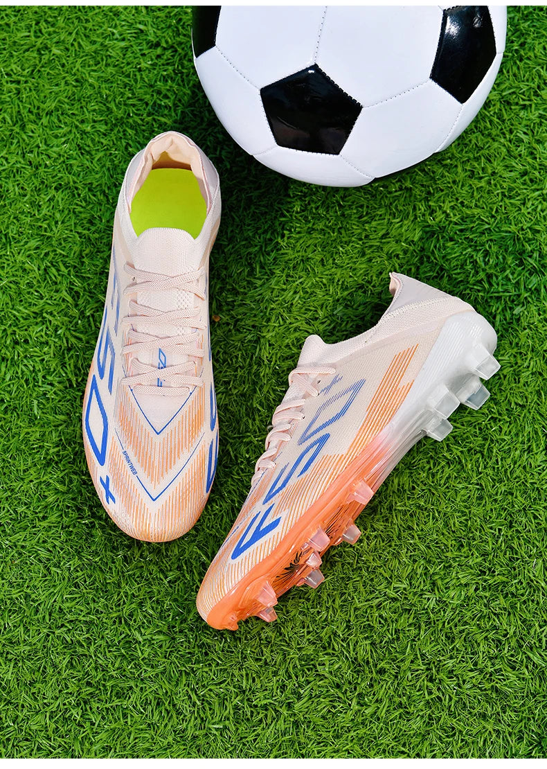 New Men's Soccer Shoes Futsal Football Boots Sneakers Match Grass Cleats High-Quality Non-Slip Indoor Hot-Selling High-Top Outdoor