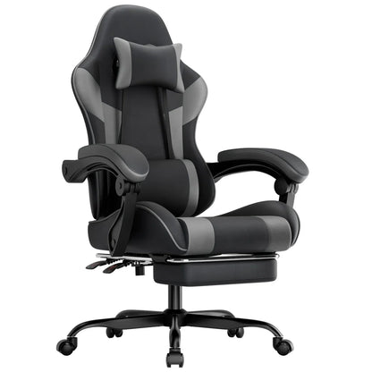 Gaming Chair Ergonomic Gaming Chair with Lumbar Support, Breathable Pu Leather Office Chair,Comfortable Computer Chair