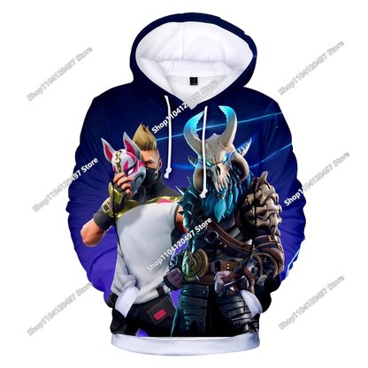Fortnite Casual Pullover Hooded Sweatshirt Clothes Girls From 2 To 14 Years Children's Clothing Battle Royale Pullover Hoodies