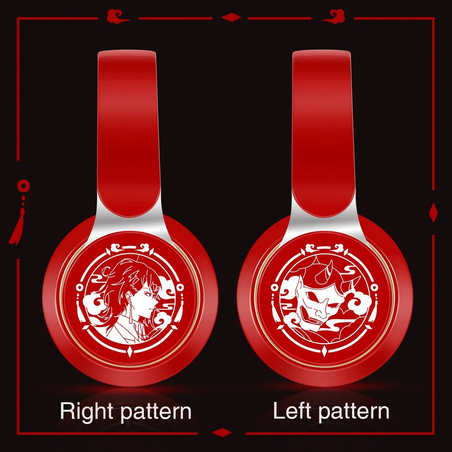 New Popular Bluetooth Headphones Stereo Headset Wireless Original Earphones Cosplay Game with MP3 FM & Microphone Students Gift