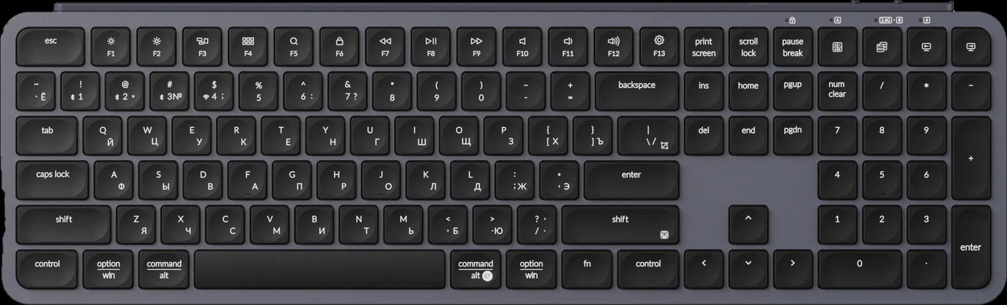 Teclado sem fios ultrafino Keychron B6 Pro com layout ISO, tamanho completo, portátil e leve, ligações 2.4GHz e Bluetooth